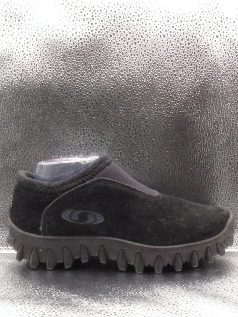 Salomon Black Contagrip CX Snow Clog Suede Slip-On Winter Shoes Mens Size 7